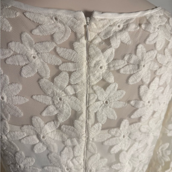 Jessica Howard Cream Lace Dress Size 8 - Picture 3 of 8